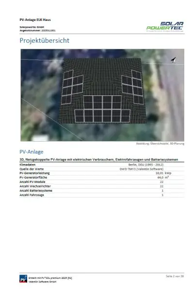 Beratung und Planung, Projektuebersicht Beratung & Planung